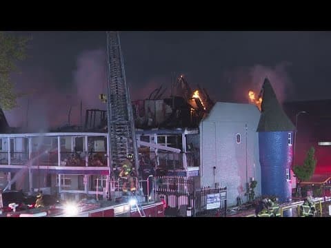 Three-alarm fire rips through west Houston apartments, displacing about 20 families