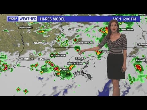 Daily scattered rain and not as hot this week
