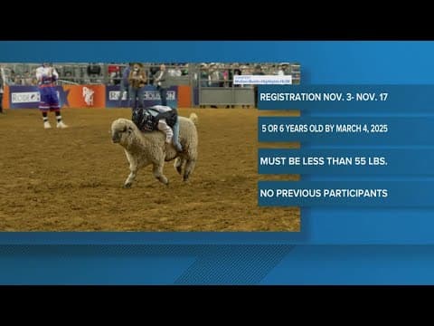 RODEOHOUSTON announces fall registration dates for mutton bustin'