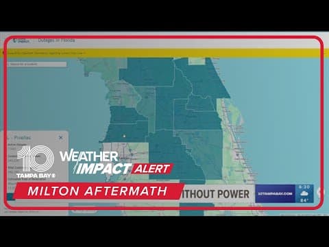 Here are the latest outage reports across the Tampa Bay area