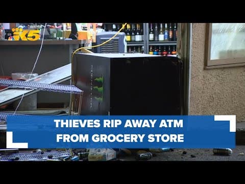 BREAKING: Thieves use stolen truck to ram into White Center store, steal ATM
