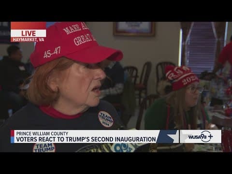 Voters in Prince William County react to President Trump's inauguration
