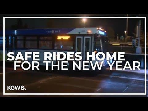 Portland offers New Year's Eve revelers options for safe rides home