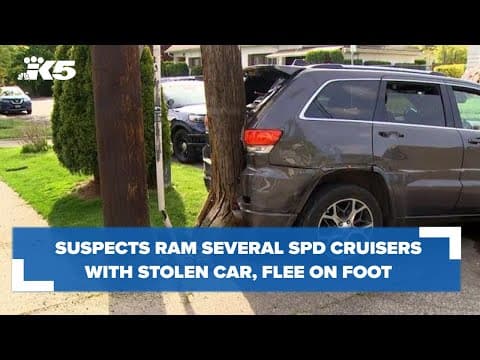 Stolen vehicle hits several SPD cruisers