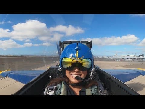 CBS 8's Marcella Lee's flight with the Blue Angels | A look at how the day started