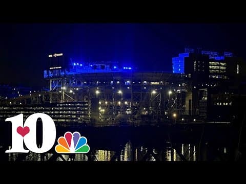 Neyland Stadium turns blue honoring fallen BCSO Deputy Greg McCowan