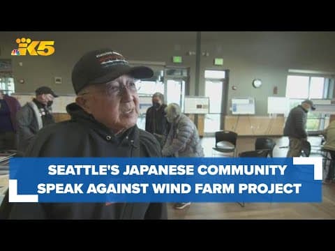 Members of Seattle's Japanese community speak out against wind farm project