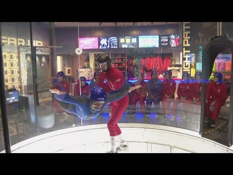 Over a dozen high school students learn physics through skydiving