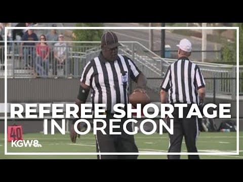 Oregon facing high school football officials shortage