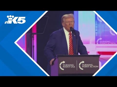 President-elect Trump holds first major rally since election