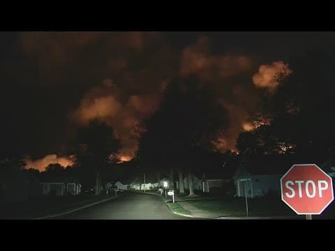 Evacuation orders lifted as fast-moving New Jersey wildfire burns