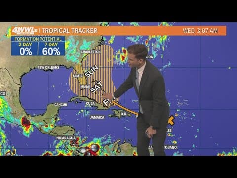 Wednesday 5am Tropical Update: Tropical depression could form this weekend
