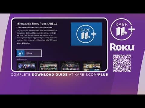 Here's how to download the KARE 11+ app on your TV