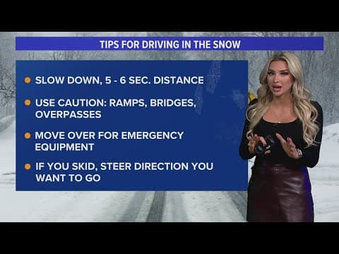 Tips for driving in the snow