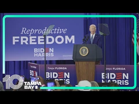 FULL REMARKS: President Biden speaks on abortion rights in Tampa