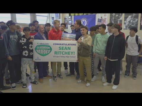 SDCCU honors Mr. Sean Ritchey from El Cajon Valley High School