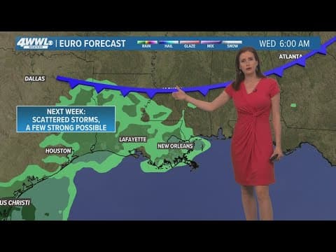 New Orleans Weather: Hot and humid with spotty rain the rest of the week