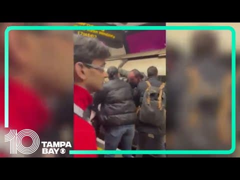 Passengers escape from smoky train in London