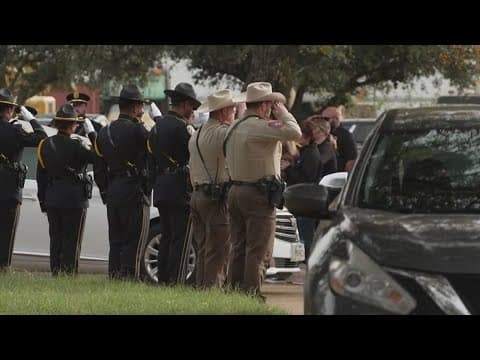 Procession held for North Texas officer killed in the line of duty