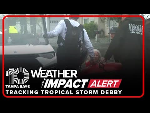 Rescue operations underway in Sarasota after Hurricane Debby