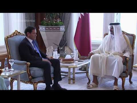 US Sec. of State Rubio meets with Emir of Qatar