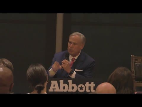 Gov. Abbott visits Galveston talks about border crisis, upcoming election