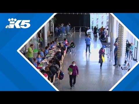 875 people packed the Seattle Center to get free healthcare