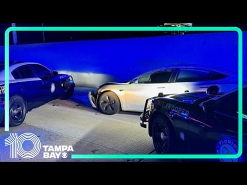 Dashcam video: Florida troopers stop alleged drunk driver on I-275 in Tampa