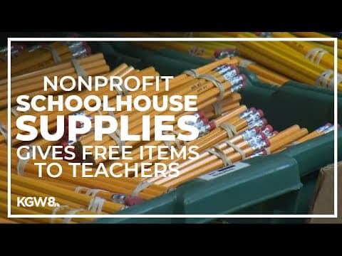 Nonprofit Schoolhouse Supplies distributes free items to teachers
