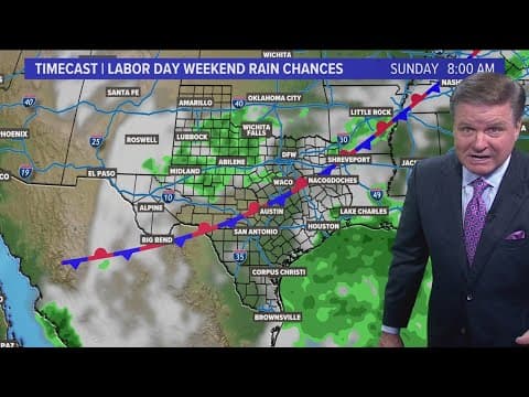 DFW Weather: Scattered showers over Labor Day weekend, but don't cancel your plans just yet