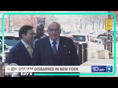 Giuliani disbarred in NY as court finds he repeatedly lied about Trump's 2020 election loss