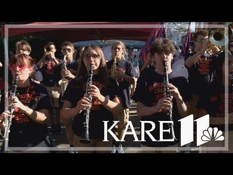 Robbinsdale Cooper marching band at the State Fair