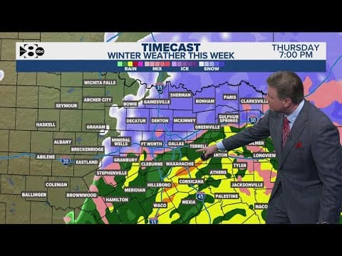 DFW Weather | More winter precipitation Thursday evening, snowfall totals so far