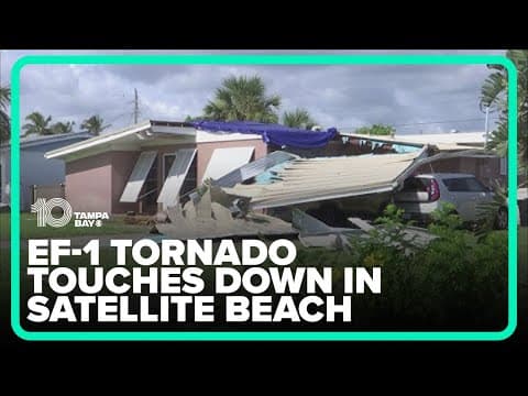 National Weather Service confirms EF-1 tornado touched down in Satellite Beach