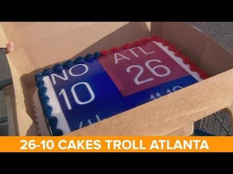 Bakery trolls Falcons with new 26-10 cakes