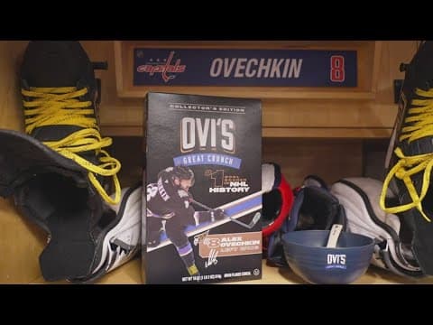 Ovechkin, Giant selling cereal to make a difference