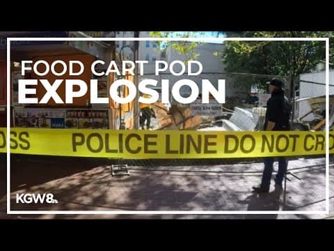 Explosion at downtown Portland food cart pod damages buildings, shatters windows