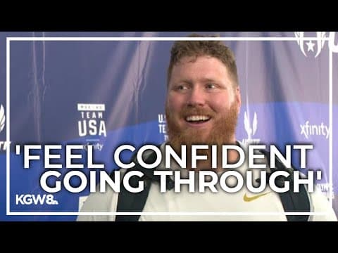 Raw video: Oregon-born shot putter Ryan Crouser may be headed back to Olympics