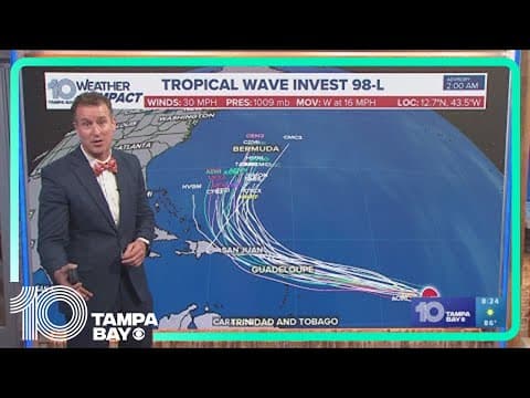 Tropical wave likely to develop and curve north