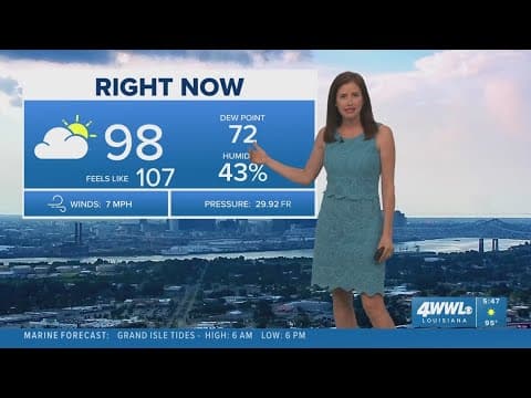 New Orleans Weather: Intense heat to start the week