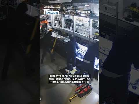 Houston crime ring suspects targeting 76 businesses steal thousands worth of items at camera store