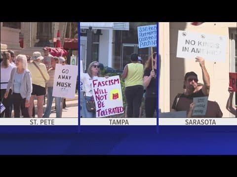 'Not My President's Day' protests erupt across Tampa Bay
