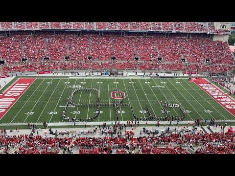'Script Ohio' at the Ohio State-Arkansas State game
