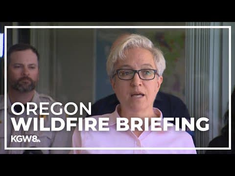Oregon Gov. Tina Kotek gives wildfire briefing