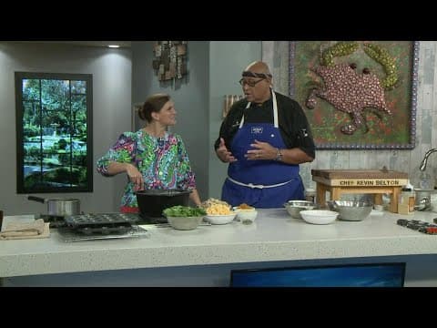 Chef Kevin Belton cooks up Pumpkin Chicken Chowder
