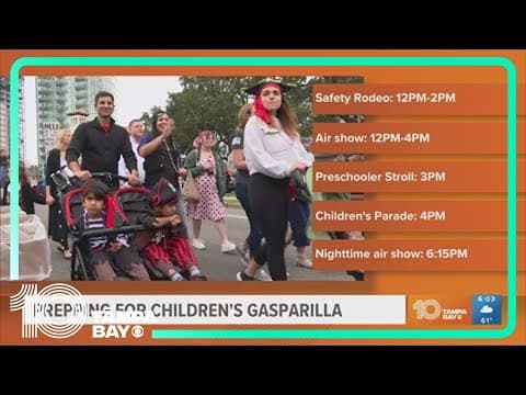 Prepping for the Gasparilla Children's Parade