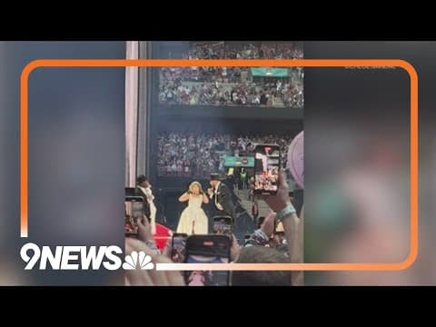 Taylor Swift brings boyfriend, Superbowl champion Travis Kelce, on stage for London Eras Tour show