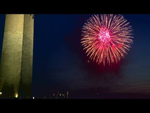 National Mall fireworks highlight reel