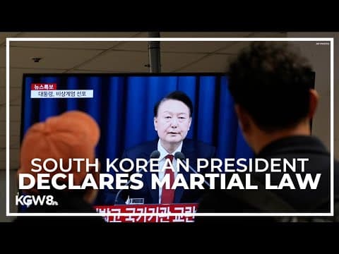 South Korean president declares martial law