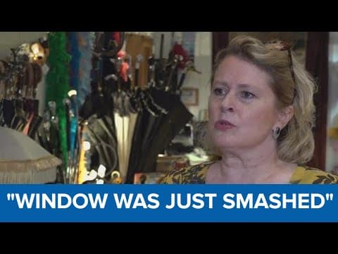 Magazine street store owner cleaning up store break-in after big week for business